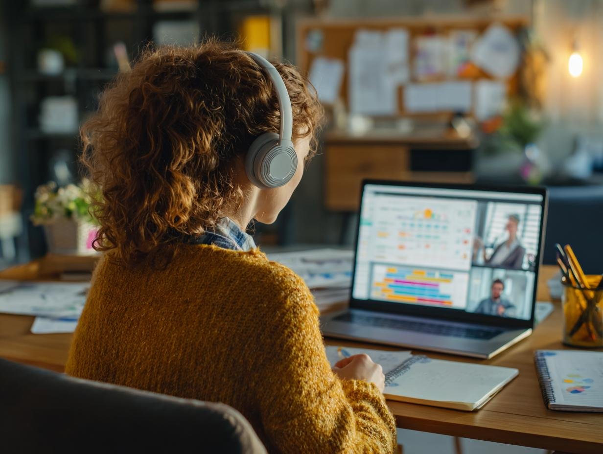 Webinar hosting interface